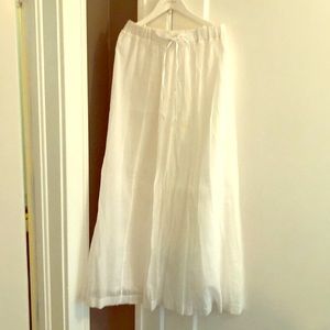 J. Crew xs maxi shirt in white